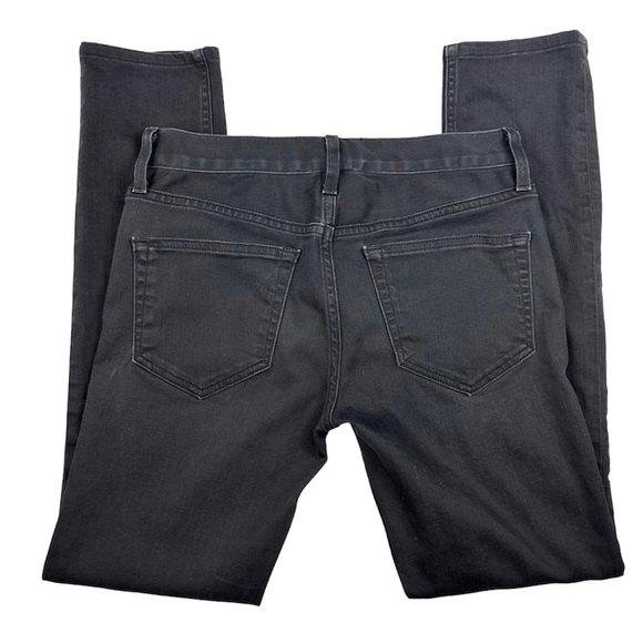 CRIPPEN Denim Faded Black High Waisted Skinny Crop Jeans Size 26 - Picture 5 of 13